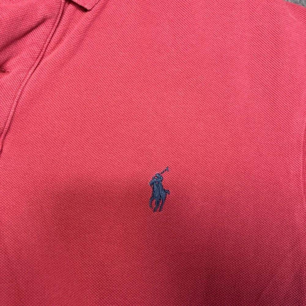 Polo Ralph Lauren Shirt Mens XL Red‎ Pony Golf Rugby Faded Y2K Baller Cotton